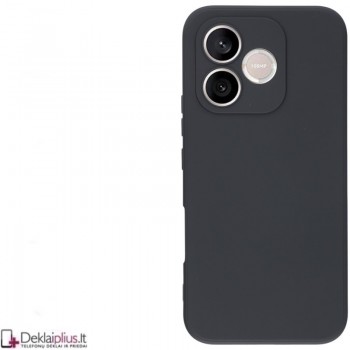 Guminis dėklas su kameros apsauga - juodas (Huawei Honor 600 Lite)